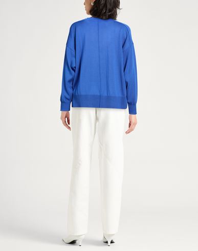Collezione N_01 Woman Sweater Bright blue Size L Merino Wool