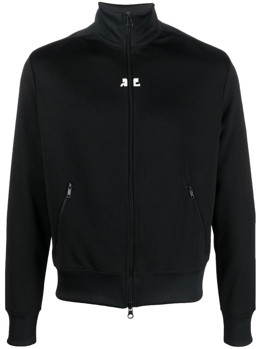 Embroidered-logo tracksuit jacket