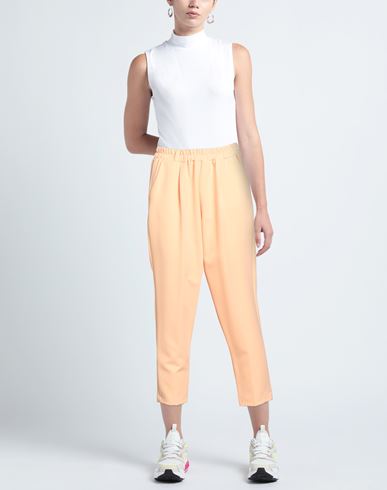 H2o Italia Woman Pants Apricot Size L Polyester, Elastane