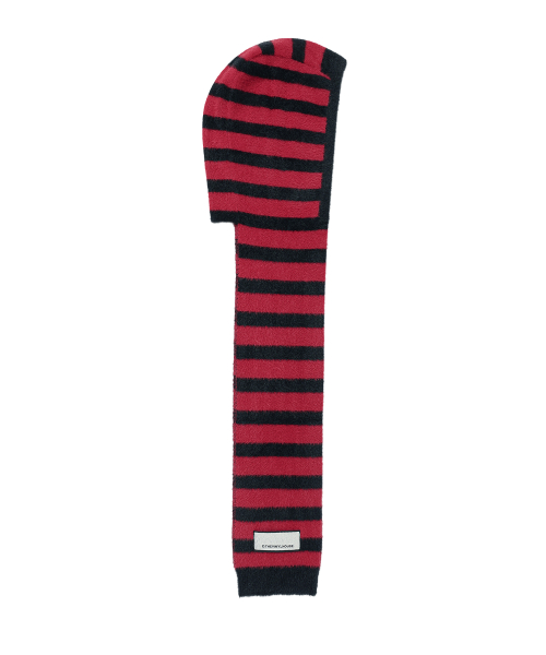HOODED MUFFLER RED