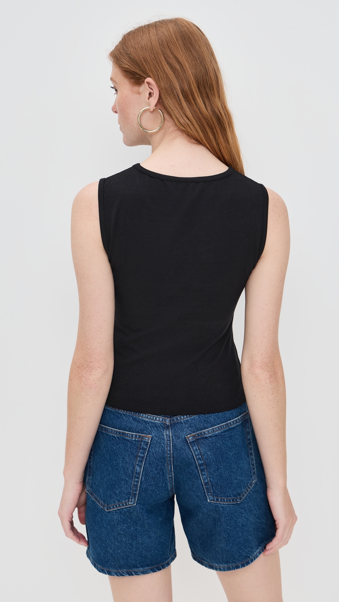 Reformation Wren Knit Top Black