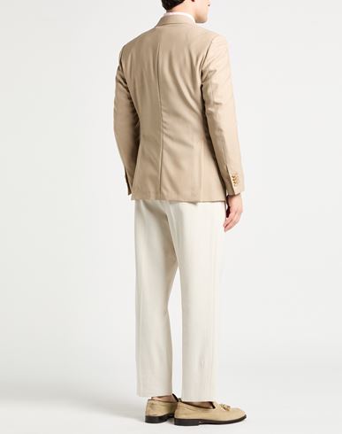 Man Blazer Beige Size 36 Virgin Wool
