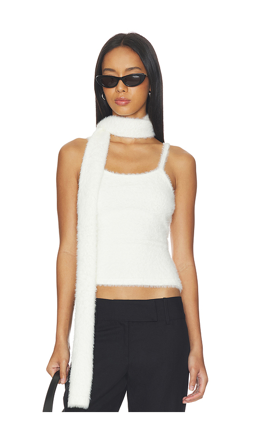 LIONESS Dolce Tank Top in White. L. Also in M, S, XL, XS