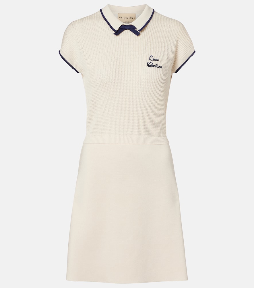 Chez cotton-blend minidress