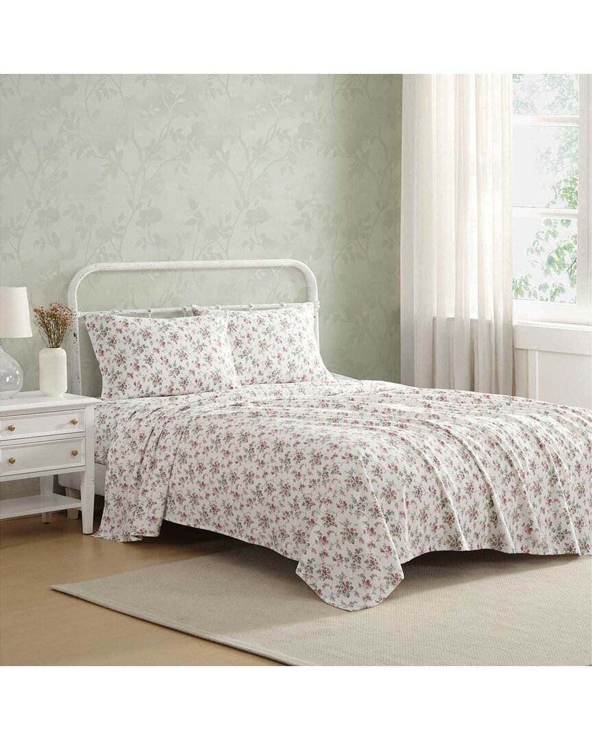 200 Thread Count Le Fleur Cotton Flannel Sheet Set