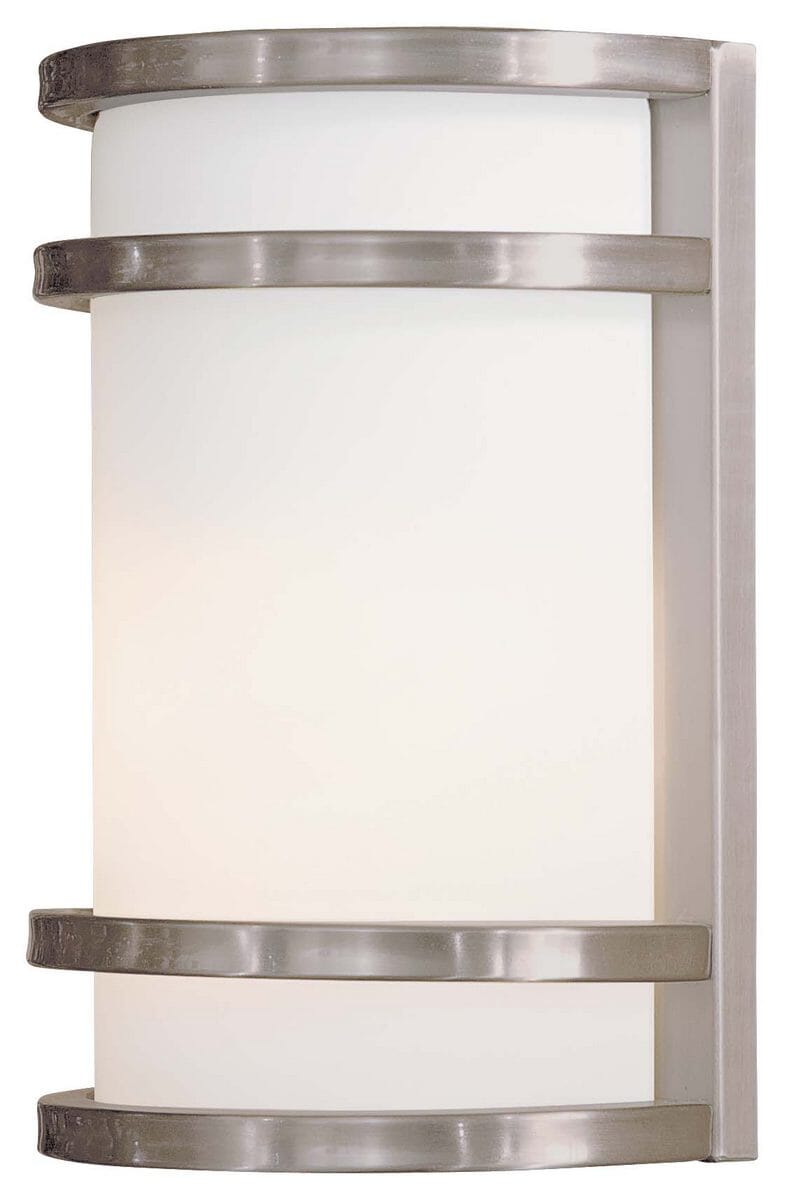 Bay View 10" Outdoor Wall Light in Brushed Stainless Stee