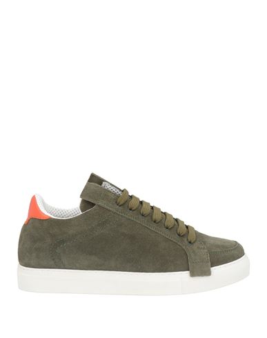 Man Sneakers Military green Size 10 Leather