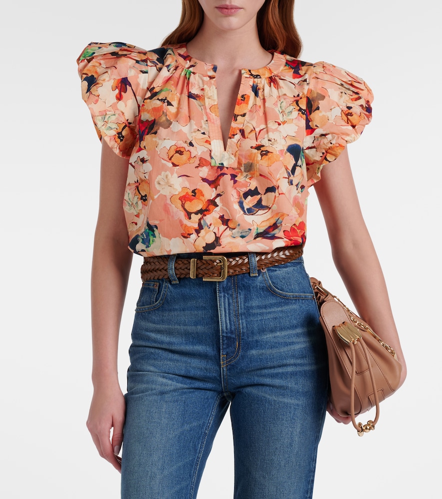 Floral cotton top