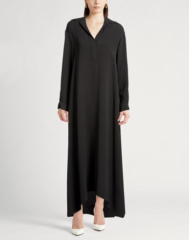 Woman Maxi dress Charcoal Size 4 Silk