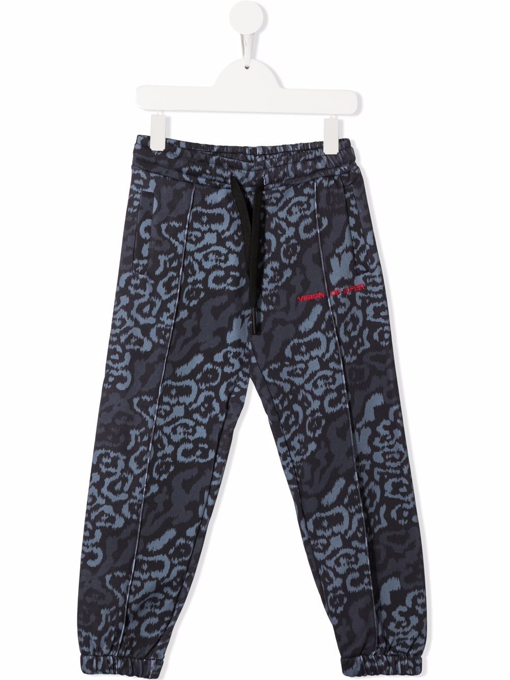 Leopard-print track pants - Black