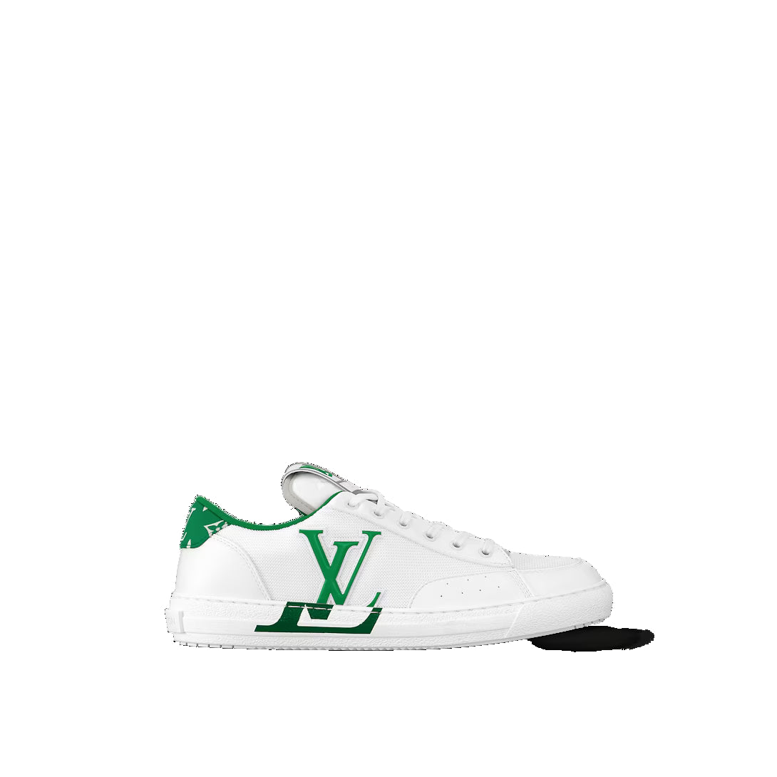 Charlie Sneakers 'White with Two Toned Green'