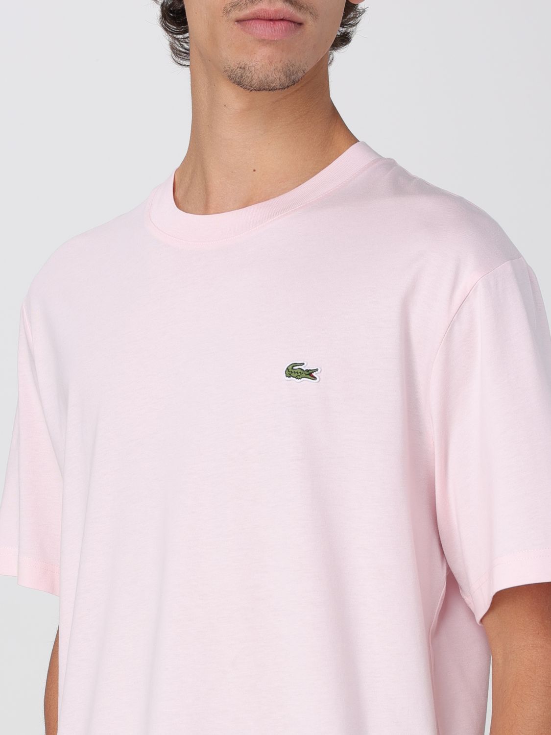 T-Shirt LACOSTE Men color Pink
