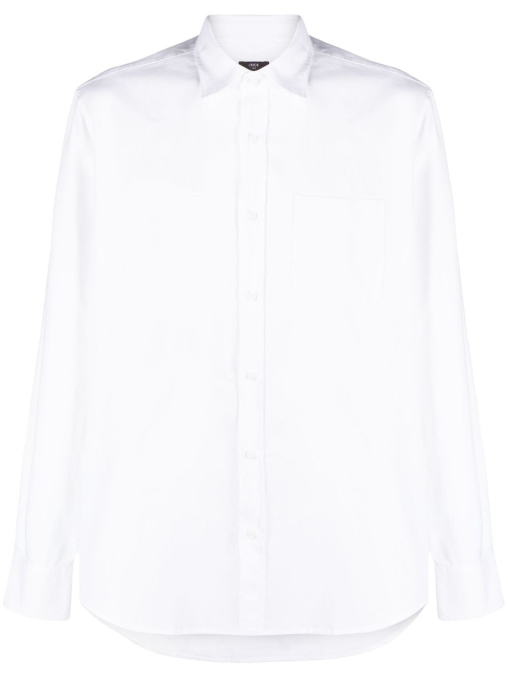 Long-sleeve cotton shirt - White