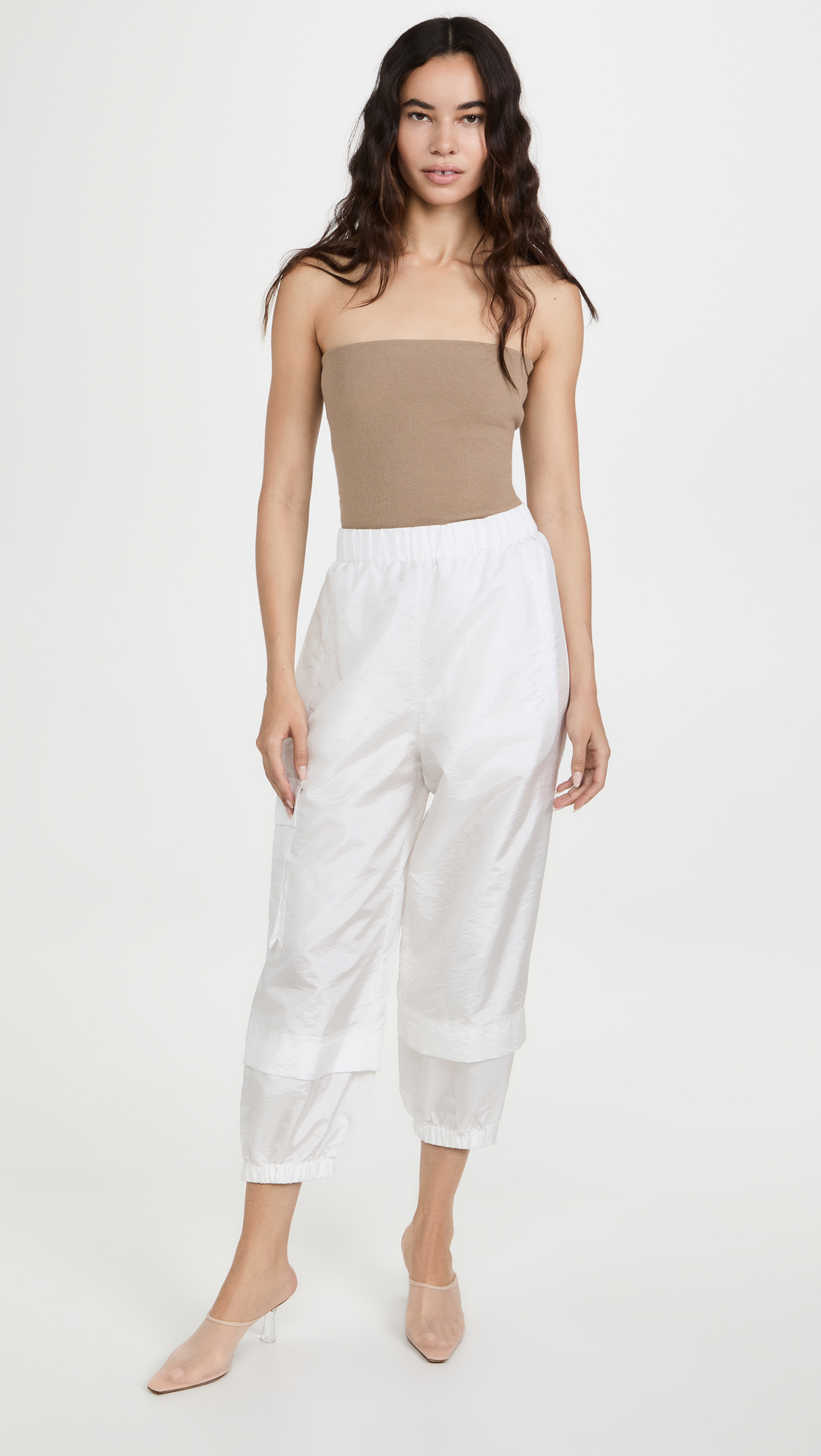 Crispy Nylon Pull On Joggers