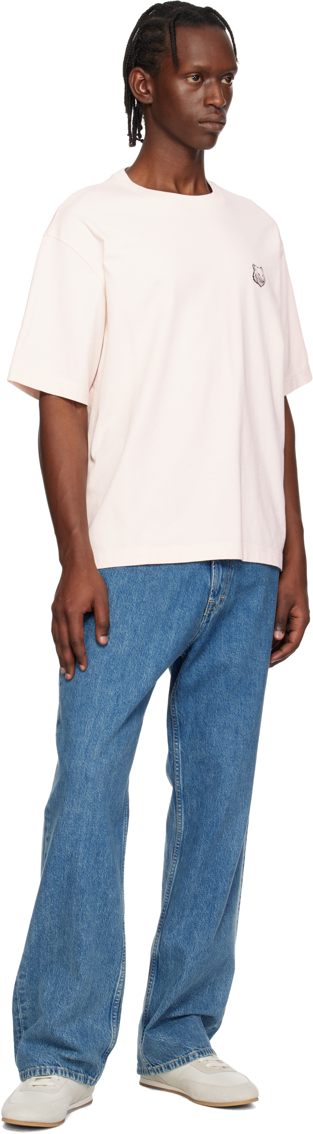Pink Fox Head Oversize T-shirt