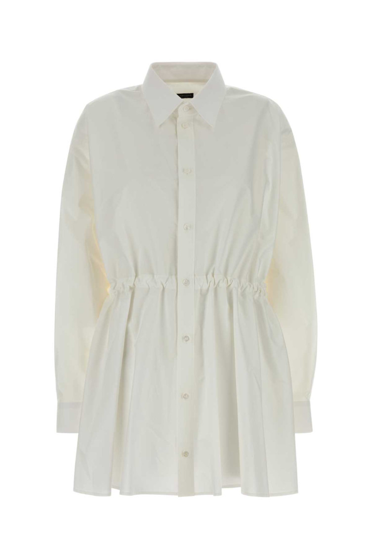 White Poplin Shirt Dress