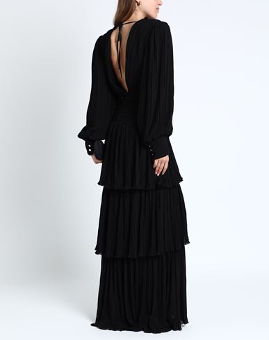 Woman Maxi dress Black Size 4 Polyamide