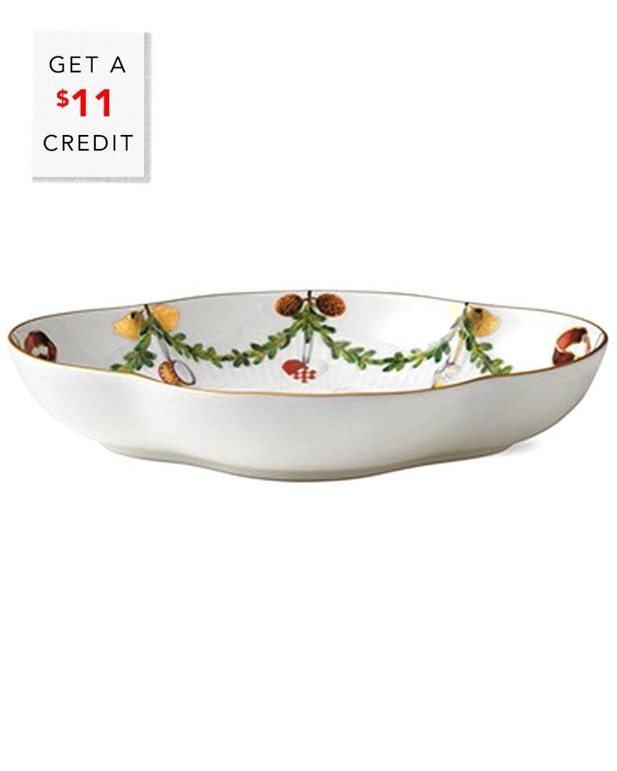 Star Fluted Christmas Accent Dish With $11 Credit
