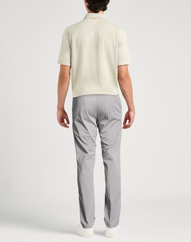 Man Pants Grey Size 42 Cotton, Elastane