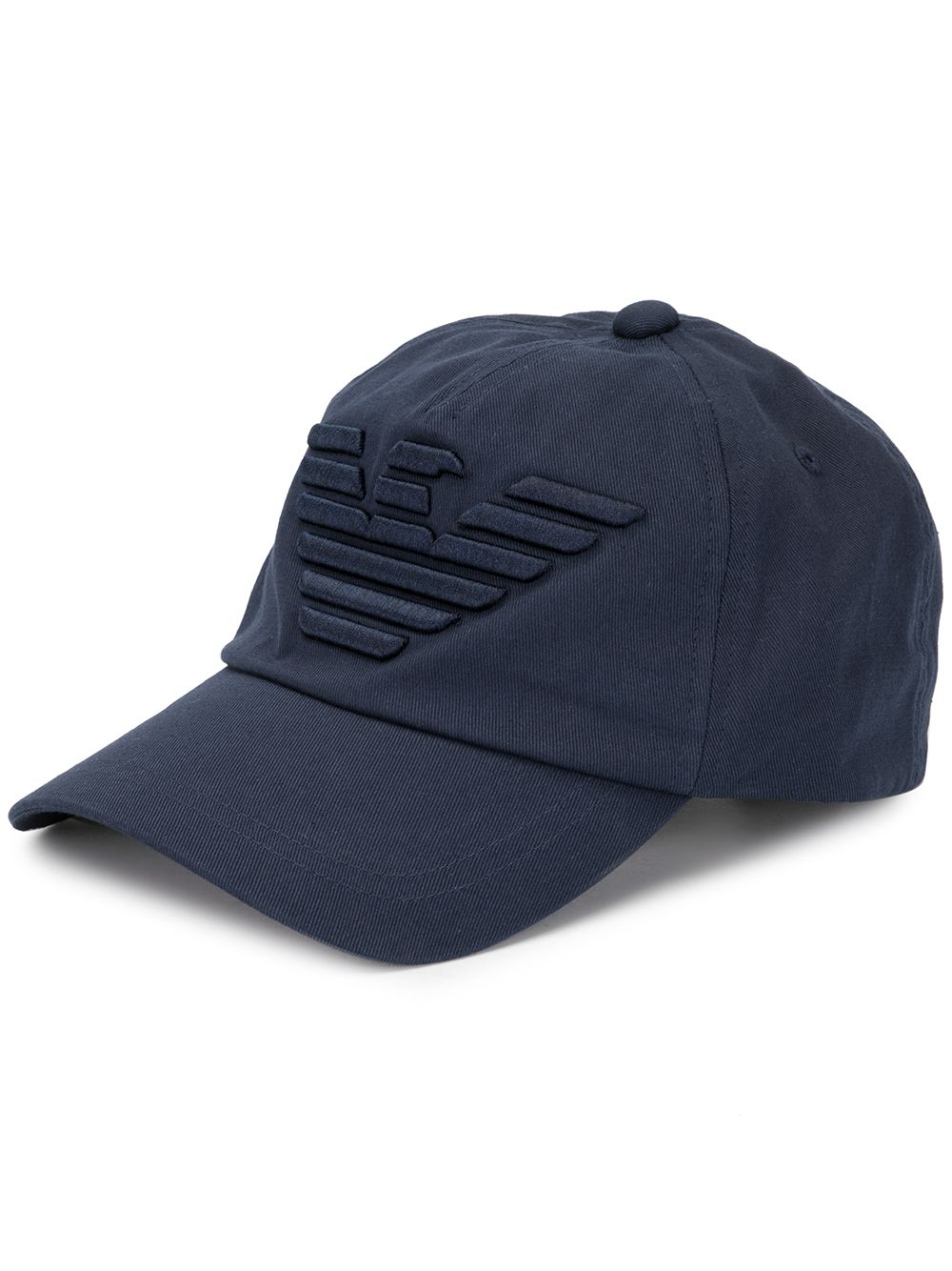 Logo embroidered baseball cap - Blue