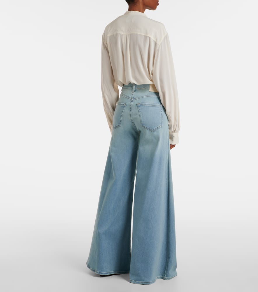 Amari high-rise wide-leg jeans