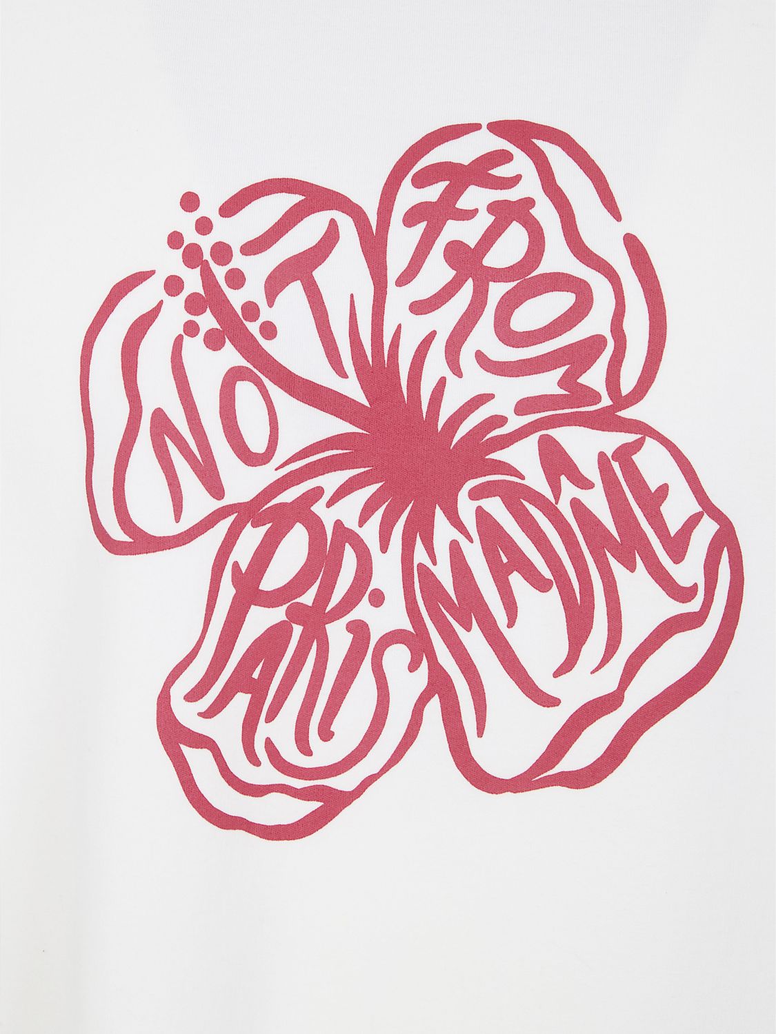 "Slogan Hibiscus" T-Shirt