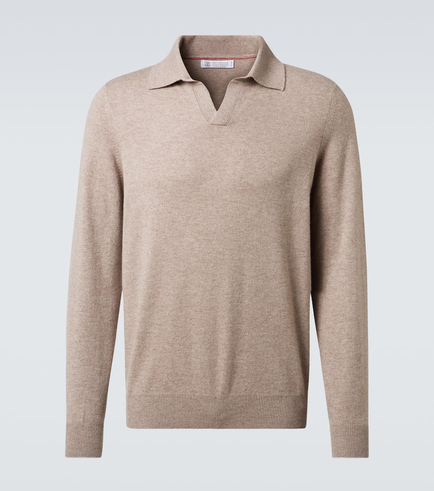 Cashmere polo sweater
