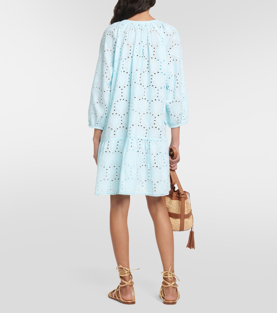 Melissa Odabash Ashley embroidered cotton minidress