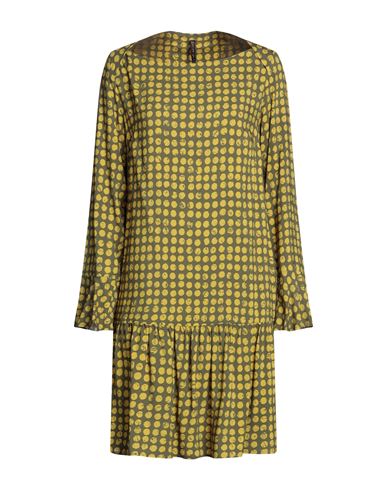 Woman Mini dress Military green Size 2 Viscose