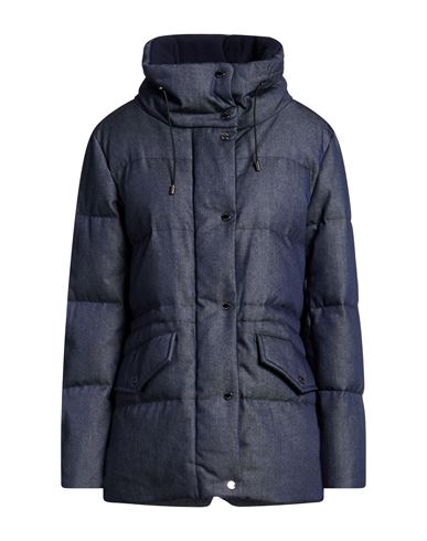Woman Puffer Blue Size 4 Polyamide, Polyester