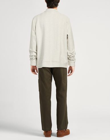 Man Cardigan Light grey Size XL Cotton, Elastane