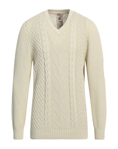 Man Sweater Beige Size 44 Cotton