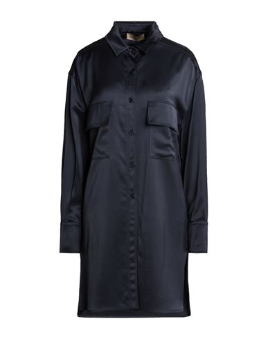 Woman Shirt Navy Size 14 Viscose, Wool