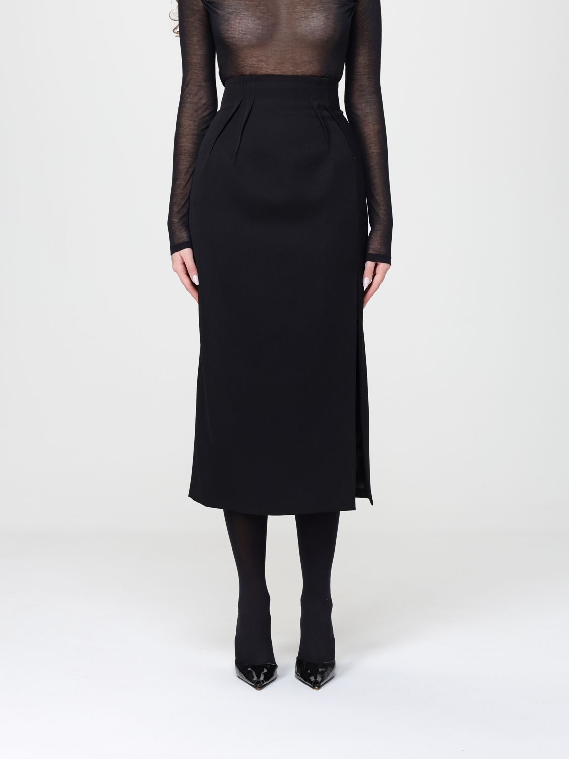 Skirt Woman color Black