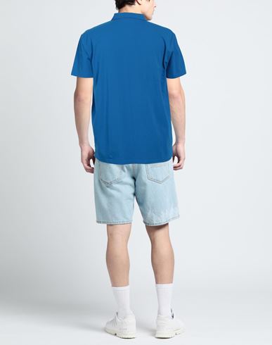 Cashmere Company Man Polo shirt Blue Size 40 Cotton