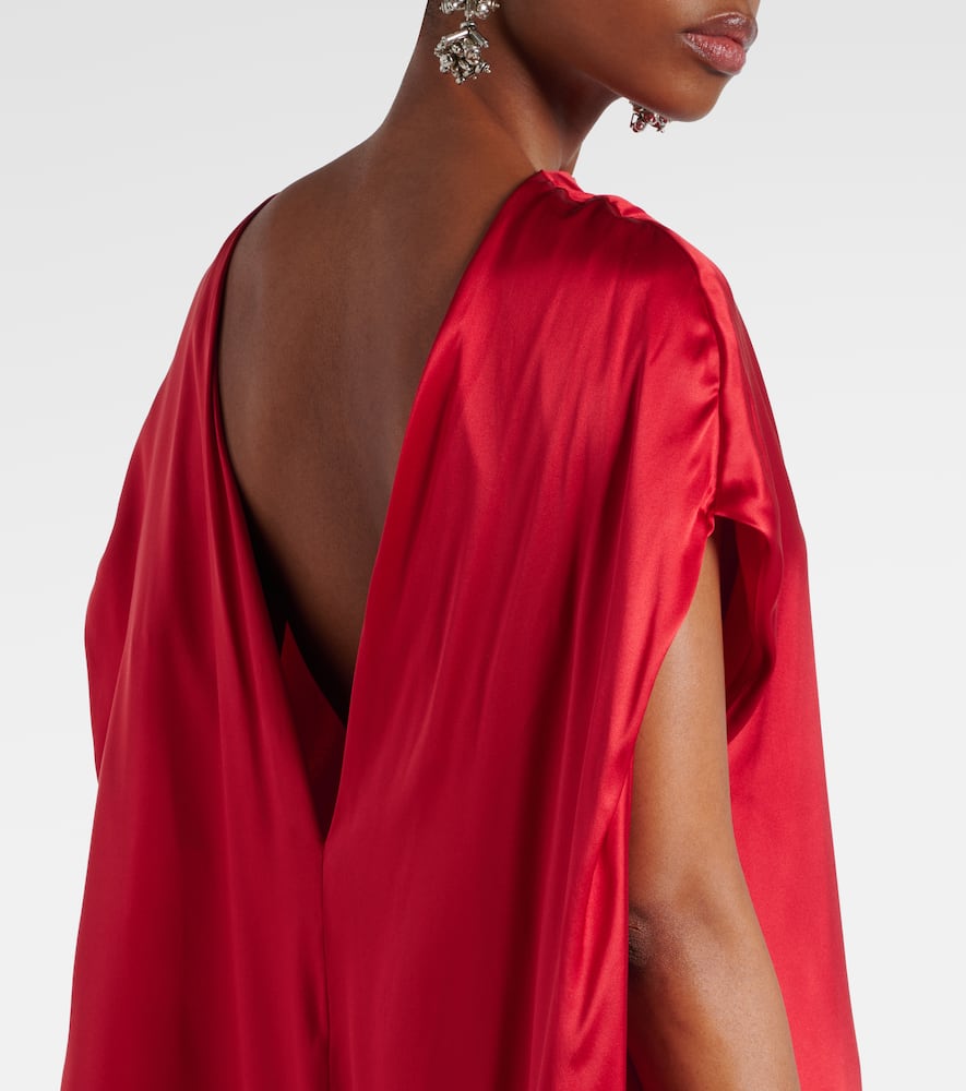 Silk-blend satin gown