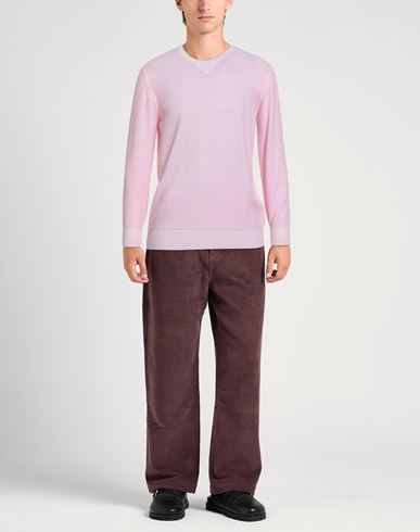 Man Sweater Light pink Size 42 Cotton, Polyamide