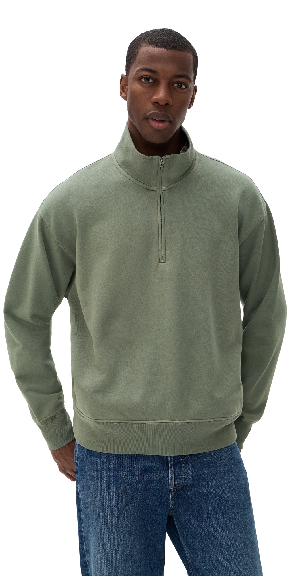 Quarter Zip Pullover Olive