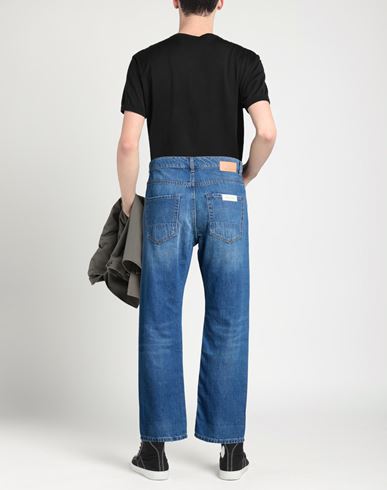 Man Jeans Blue Size 31 Cotton, Linen