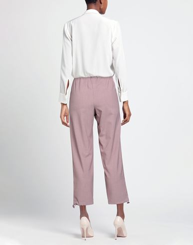 Woman Pants Mauve Size 4 Polyester, Viscose, Elastane