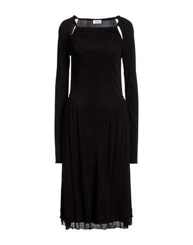 Woman Midi dress Black Size 10 Viscose
