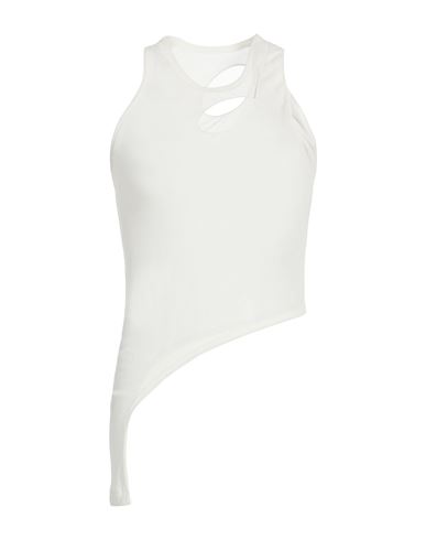 Woman Top Off white Size 8 Cotton, Polyamide