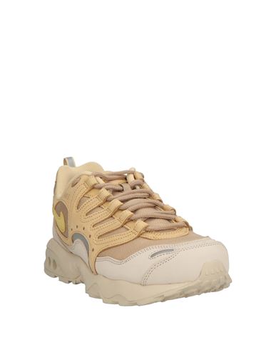 Man Sneakers Sand Size 10 Leather, Textile fibers
