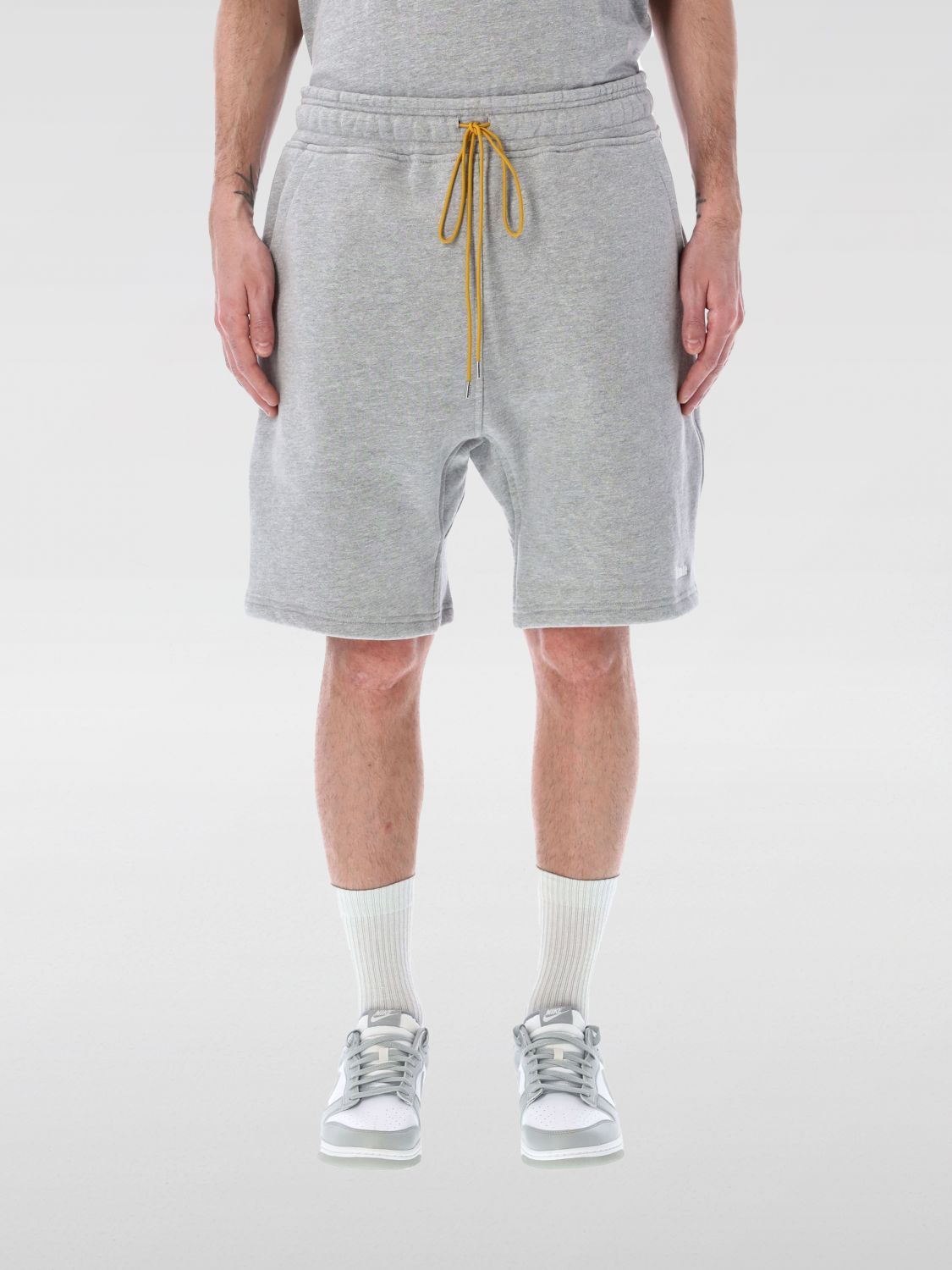 RHUDE cotton track shorts - Grey