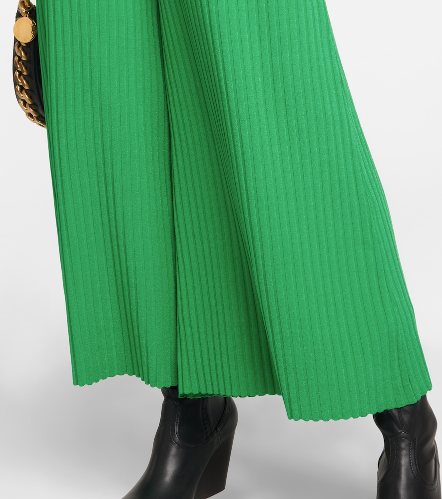 Ribbed-knit culottes
