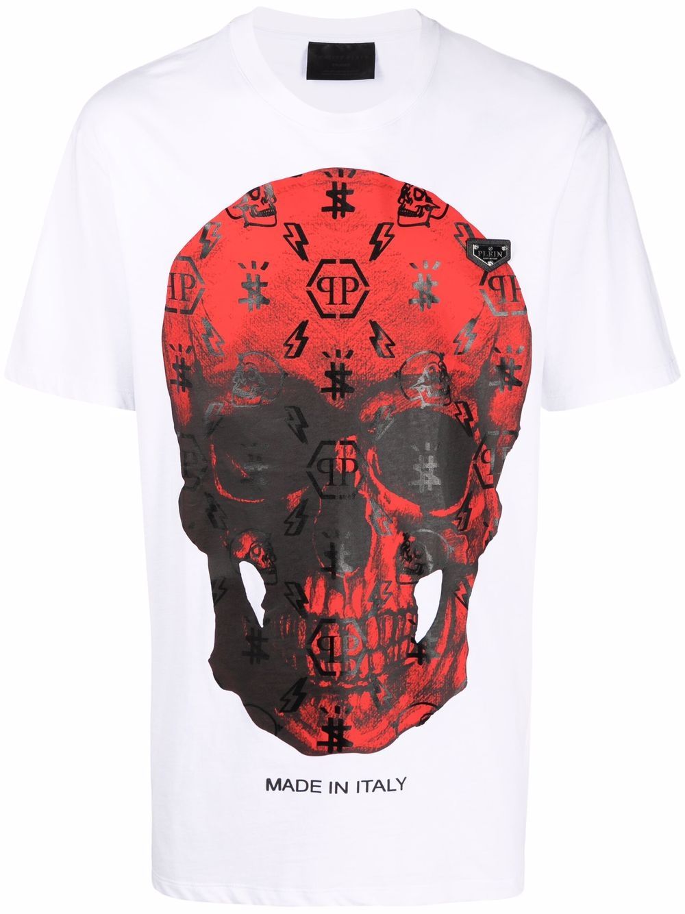 Monogram skull T-shirt - White