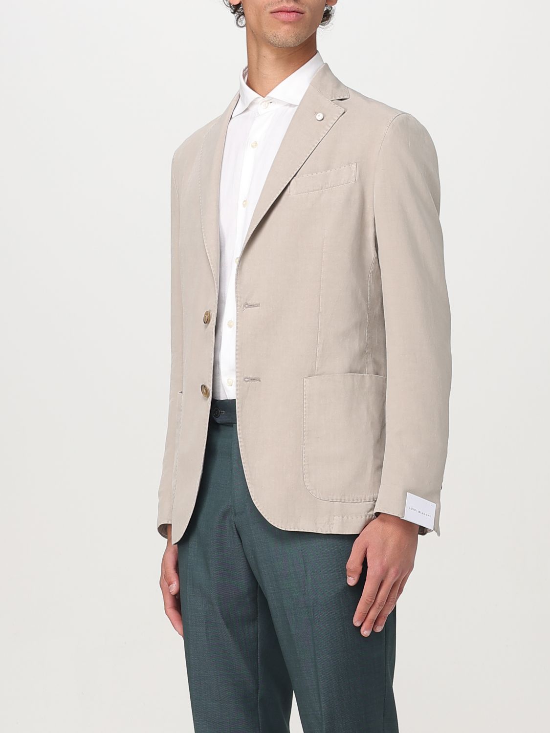 Blazer LUIGI BIANCHI Men color Beige