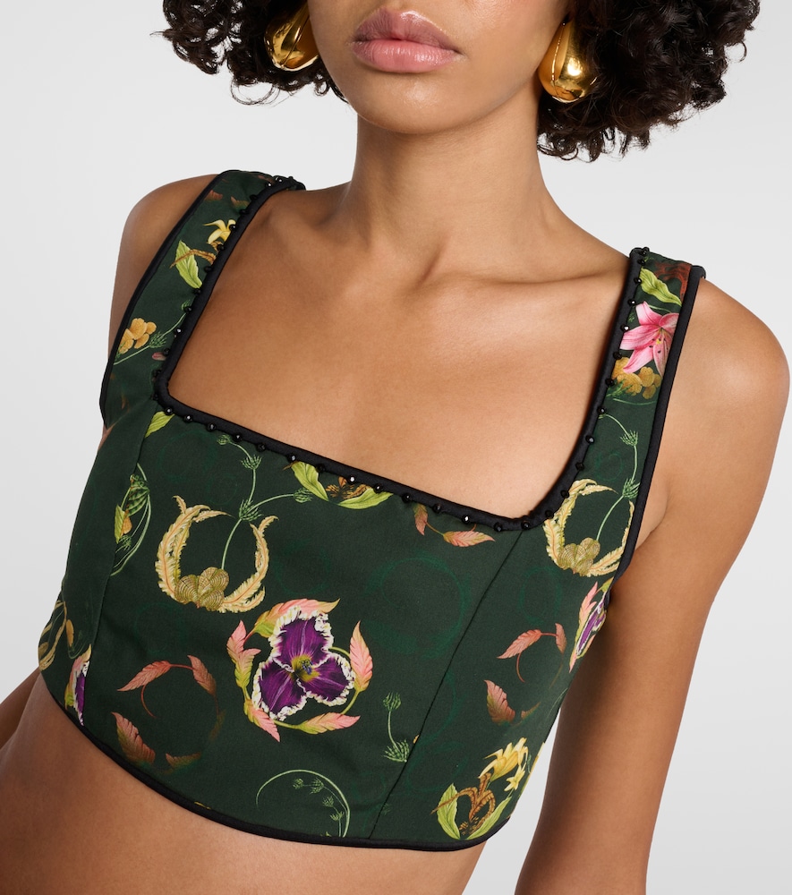 Amanda Marina embroidered crop top