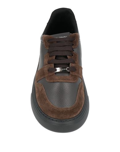 Man Sneakers Khaki Size 8 Leather