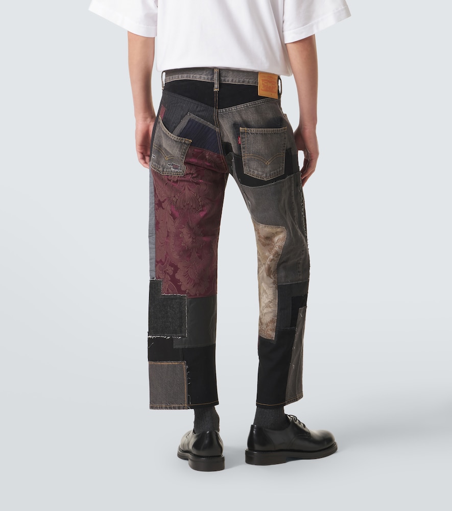 X Levi's patchwork wide-leg jeans